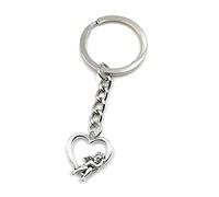 Onwomania - "Ange de coeur Porte-clés - porte-bonheur en métal idéal comme cadeau, par exemple pour le meilleur ami, le meilleur ami, maman - pour hommes, femmes et enfants