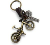 Onwomania Bicyclette Bmx Trial Porte-clés métal porte-bonheur en boîte cadeau alu, idéal pour faire un cadeau