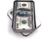 Onwomania Billet de 100 USD format carte de crédit Clé USB en boîte cadeau alu 8 GB USB 2.0