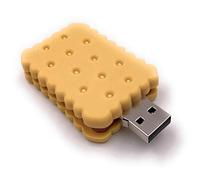 Onwomania Biscuit Pâtisserie Snack Sandwich Biscuit Chocolat Amusant Clé USB 64 Go USB 3.0 Support de données USB