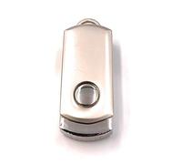 Onwomania Boîte métallique Pliable argentée Funny USB Stick 64 Go USB 2.0 Support de données USB