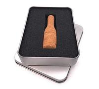 Onwomania Bouchon de bouteille en liège véritable - Clé USB 3.0 en aluminium - 64 Go
