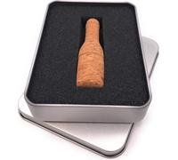 Onwomania Bouchon de bouteille liège véritable Bouteille Propf Clé USB en boîte cadeau alu 8 GB USB 2.0