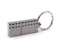 Onwomania Box Box Porte-clés Argent gaufré Funny USB Stick 32 Go USB 2.0 Support de données USB