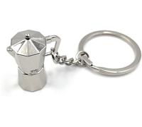 Onwomania Cafetière filtre à café Camping Porte-clés métal porte-bonheur en boîte cadeau alu, idéal pour offrir en cadeau