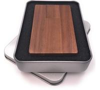Onwomania Carte en bois Véritable carte de crédit en bois Clé USB dans un coffret cadeau en aluminium 8 Go USB 2.0
