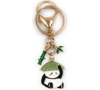 Onwomania - Chapeau panda en bambou - Porte-clés en métal, idéal comme cadeau par ex. pour le meilleur ami, la meilleure amie, maman - Pour hommes, femmes & enfants