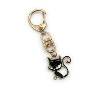 Onwomania - "Chat noir animal de compagnie Porte-clés - porte-bonheur en métal idéal comme cadeau, par exemple pour le meilleur ami, le meilleur ami, maman - pour hommes, femmes et enfants