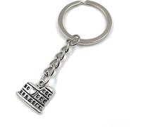Onwomania Château Tour Cathédrale Porte-clés métal Porte-bonheur en boîte cadeau alu, idéal pour offrir en cadeau