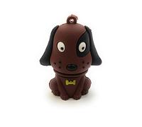 Onwomania Chien Assis Mignon Brun Funny USB Stick 64 Go USB 2.0 Support de données USB