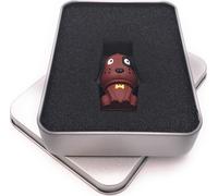 Onwomania Chien assis mignon marron Clé USB en boîte cadeau alu 16 GB USB 3.0