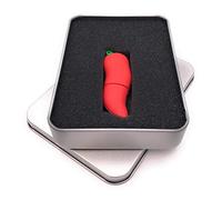 Onwomania Chilli Hot pod avec Visage Clé USB dans Une boîte Cadeau 8 Go USB 2.0