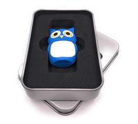 Onwomania Clé USB 3.0 en forme de chouette et oiseau dans coffret cadeau en aluminium 64 Go Bleu