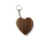 Onwomania Clé USB drôle d'amour Sombre de Coeur en Bois 8GB USB 3.0 USB Flash Drive