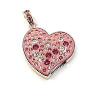 Onwomania Coeur en Rose avec Pierres Love Funny USB Stick 32GB USB 2.0 USB Flash Drive