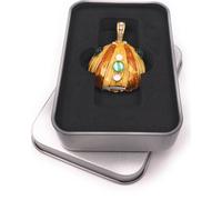 Onwomania Coquillage Mer Plage Coquille de perles or Paillettes Strass Clé USB en boîte cadeau alu 64 GB USB 2.0