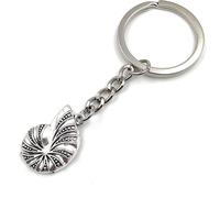 Onwomania coquille d'escargot escargot animal maison porte-clés métal porte-bonheur en boîte cadeau alu, idéal pour offrir en cadeau