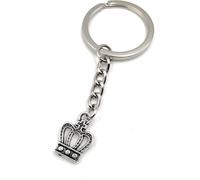 Onwomania Couronne Roi Porte-clés métal porte-bonheur en boîte cadeau alu, idéal pour offrir en cadeau