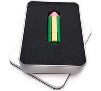 Onwomania Crayon Crayon de couleur Clé USB Kulli en boîte cadeau alu 64 GB USB 3.0