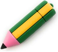 Onwomania Crayon de couleur Crayon vert Funny Clé USB 64 Go USB 2.0