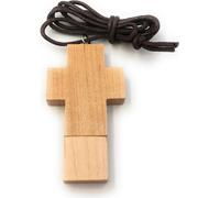 Onwomania Croix en bois véritable Christi Funny Clé USB 8 Go USB 2.0