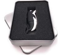 Onwomania Dauphin Poisson Océan Animal en noir Clé USB en boîte cadeau alu 64 GB USB 2.0
