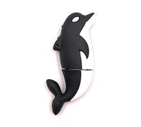 Onwomania Dauphin Poisson Océan Animal Noir Drôle Clé USB 16 Go USB 2.0 Clé USB
