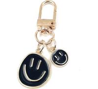 Onwomania - deux smileys visage noir - Porte-clés métal, idéal comme cadeau par ex. pour le meilleur ami, la meilleure amie, maman - Pour hommes, femmes & enfants