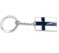 Onwomania - Drapeau de la Finlande Scandinavie - Porte-clés en métal, idéal comme cadeau par ex. pour le meilleur ami, la meilleure amie, maman - Pour hommes, femmes & enfants