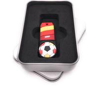 Onwomania Drapeau de l'équipe d'Espagne de football Pendentif Clé USB dans un coffret cadeau en aluminium 32 GB USB 2.0