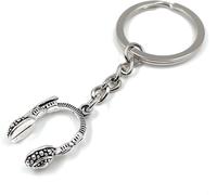 Onwomania Ecouteurs avec pierres Musique Porte-clés métal Porte-bonheur en boîte cadeau alu, idéal pour offrir