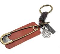Onwomania épingle à nourrice bronze porte-clés métal porte-bonheur en boîte cadeau alu, idéal pour offrir en cadeau