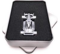 Onwomania F1 Race Car Course automobile Métal argenté Clé USB en coffret cadeau alu 8 GB USB 2.0