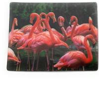 Onwomania Famille de flamants roses 9x7cm Carte magnétique 3D Aimant pour réfrigérateur Tableau magnétique Aimant pour cahier rose