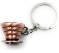 Onwomania Filtre à café Filtre à café infusé Porte-clés métal porte-bonheur en boîte cadeau alu, idéal pour offrir en cadeau