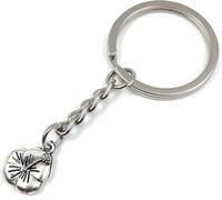 Onwomania Fleur de marais Fleur Rose Porte-clés métal porte-bonheur en boîte cadeau alu, idéal pour offrir en cadeau