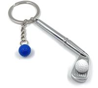 Onwomania - "Golf Schlaeger Blau Porte-clés - Porte-bonheur en métal idéal comme cadeau par exemple pour le meilleur ami, la meilleure amie, maman