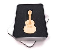 Onwomania Guitare Acoustique en Bois Guita Clé USB dans Une boîte Cadeau 8 Go USB 2.0