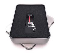 Onwomania Guitare électrique avec clé USB en aluminium Noir/rouge 128 GB USB 3.0