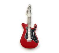 Onwomania Guitare électrique Instrument de Guitare en métal Rouge Clé USB Amusante 32 Go USB 2.0 Disque USB