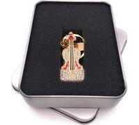 Onwomania Guitare Golden Edel en métal Clé USB en boîte cadeau alu 16 GB USB 2.0