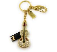 Onwomania Guitare Golden Edel en métal Funny Clé USB 32 GB USB 2.0