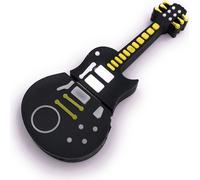 Onwomania Guitare PVC Noir Jaune Funny Clé USB 16 Go USB 2.0