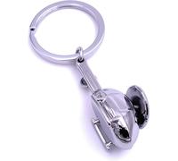 Onwomania Hélicoptère Hélicoptère large volant Porte-clés Argent Métal