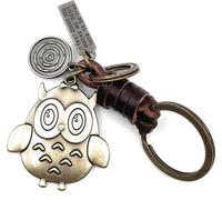 Onwomania Hibou Aigle Oiseau Porte-clés métal porte-bonheur en boîte cadeau alu, idéal pour offrir en cadeau