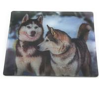 Onwomania Huskys Chiens Chiens de traîneau 9x7cm Carte magnétique 3D Aimant pour réfrigérateur Image magnétique Aimant pour cahier multicolore