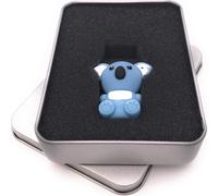 Onwomania Koala Ours bleu mignon Clé USB en boîte cadeau alu 16 GB USB 3.0