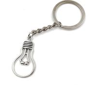 Onwomania Lampe Ampoule Porte-clés métal Porte-bonheur en boîte cadeau alu, idéal pour offrir en cadeau
