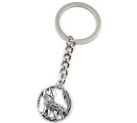 Onwomania - "Loup pleine lune minuit" - Porte-bonheur en métal idéal comme cadeau par ex. pour le meilleur ami, la meilleure amie, maman