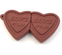 Onwomania Love Love Cœur Double Cœur Marron Funny Clé USB 32 Go USB 2.0